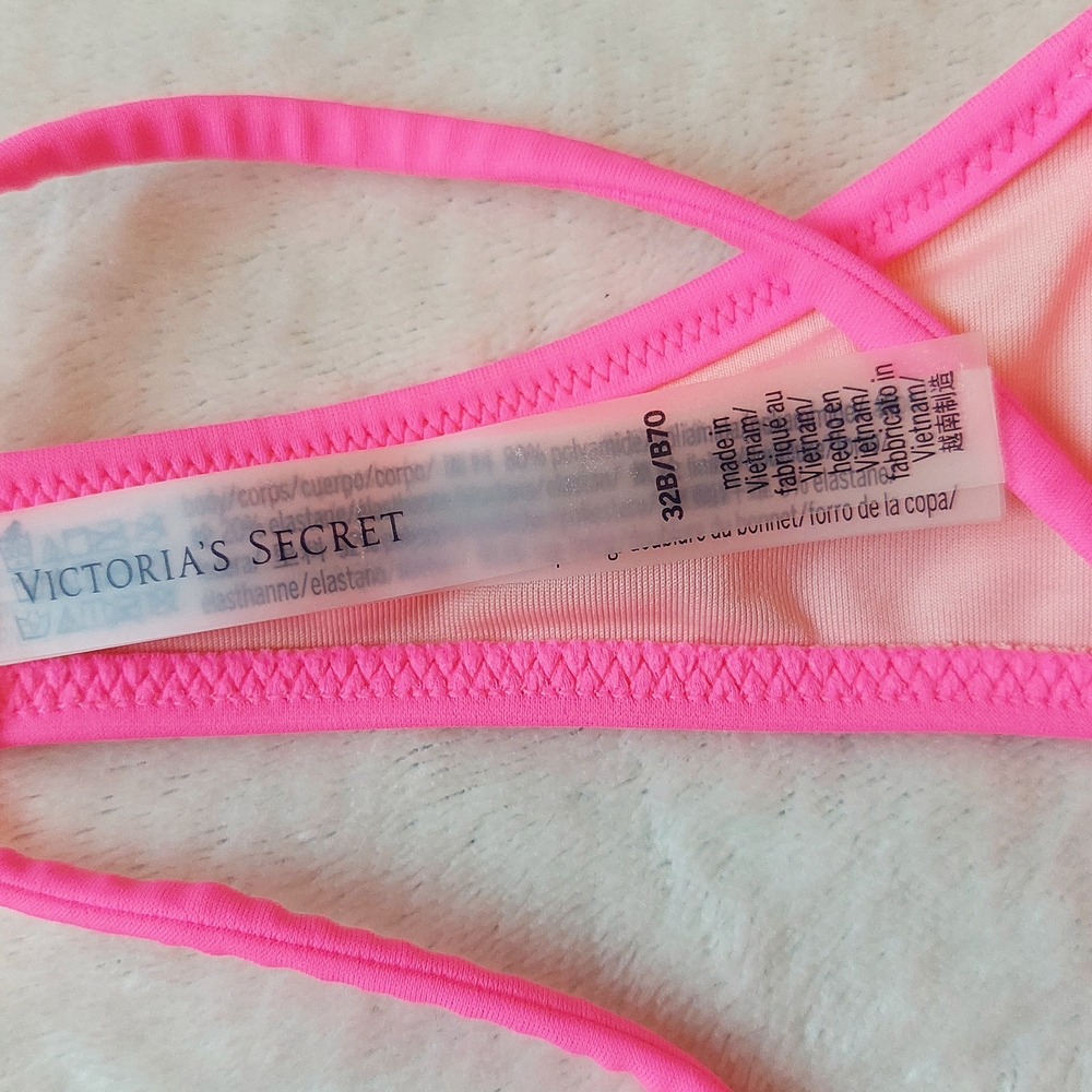 Victoria's Secret Hot Pink Bikini Top - Picture 3 of 7